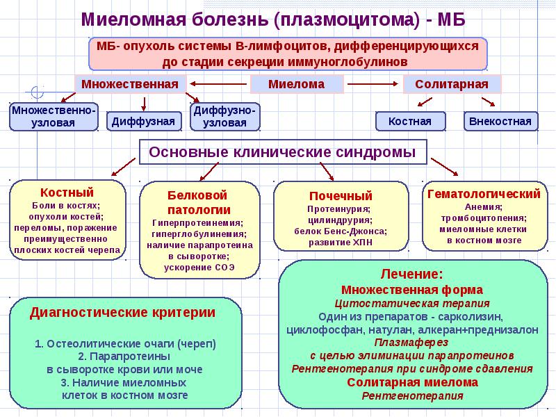 Миеломная болезнь: множественная миелома, симптомы, что это такое, признаки болезни, какие дают онкологи прогнозы